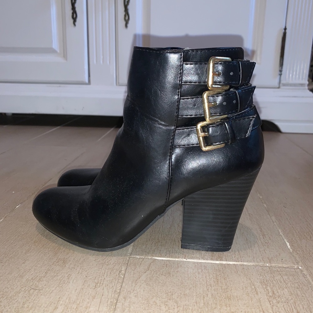 Black ankle boots